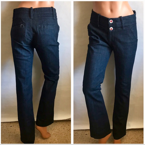 Aventura Denim - AVENTURA Dark Wash Jeans - UPCYCLED Buttons